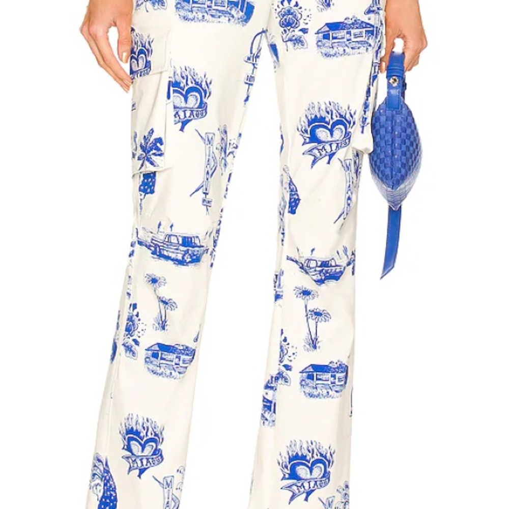 Miaou Raven Blue Cargo Pants